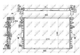 Nrf 53154 - RADIADOR ALUMINIO VOLKSWAGEN