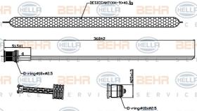 Hella 8FT351193241 - FILTRO DESHIDRATANTE MB C-/E-CLASS