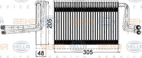 Hella 8FV351331261 - EVAPORADOR BMW 1,3,X1,X3 CLIMA TURI