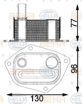 Hella 8MO376797141 - REFR.ACEITE MOTOR HYUNDAI ACCENT,VE