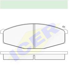 Icer Brakes 140347000 - JGO.PASTILLAS S/A.