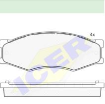 Icer Brakes 140526087 - JGO.PASTILLAS,FURGONETA/TURISMO