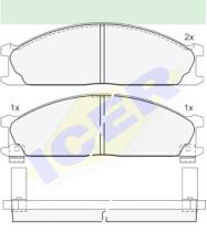 Icer Brakes 140885000 - JGO.PASTILLAS S/AMIANTO