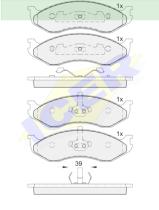 Icer Brakes 140968000 - JGO.PASTILLAS S/AMIANTO