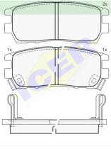 Icer Brakes 140980 - JGO.PASTILLAS S/AMIANTO