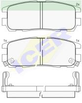 Icer Brakes 140991000 - JGO.PASTILLAS S/AMIANTO