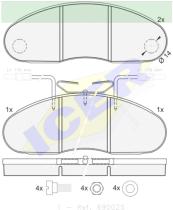 Icer Brakes 140994000 - JGO.PASTILLAS S/AMIANTO