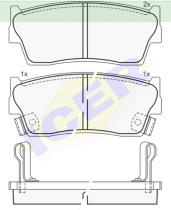 Icer Brakes 141002000 - JGO.PASTILLAS S/AMIANTO