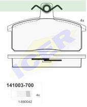 Icer Brakes 141003700 - PASTILLA DE FRENO