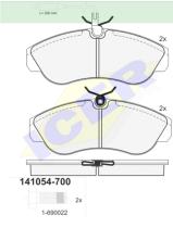 Icer Brakes 141054700 - JGO.PASTILLAS,FURGONETA/TURISMO