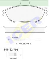 Icer Brakes 141122700 - JGO.PASTILLAS