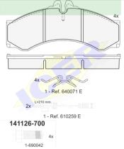 Icer Brakes 141126700 - JGO.PASTILLAS