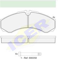 Icer Brakes 141208 - (*)JGO.PASTILLAS,FURGONETA/TURISMO