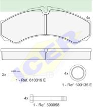 Icer Brakes 141208123 - JGO.PASTILLA FRENO DEL. IVECO/RENAULT/NISSAN