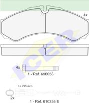 Icer Brakes 141208200 - JGO.PASTILLAS,FURGONETA/TURISMO