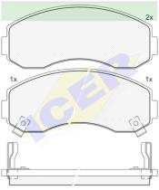 Icer Brakes 141224000 - JGO.PASTILLAS,FURGONETA/TURISMO