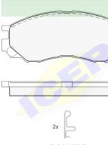 Icer Brakes 141234000 - JGO.PASTILLAS,FURGONETA/TURISMO