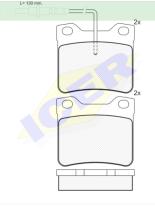 Icer Brakes 141241000 - JGO.PASTILLAS,FURGONETA/TURISMO