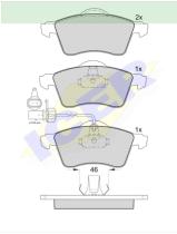 Icer Brakes 141320000 - JGO.PASTILLAS,FURGONETA/TURISMO