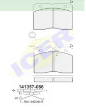 Icer Brakes 141357066 - JGO.PASTILLAS