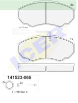 Icer Brakes 141523 - JGO.PASTILLAS,FURGONETA/TURISMO