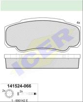 Icer Brakes 141524000 - JGO.PASTILLAS,FURGONETA/TURISMO