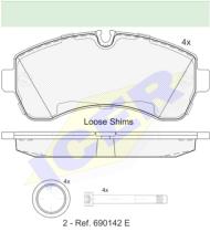 Icer Brakes 141785000 - PASTILLA FRENO ICER