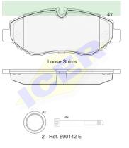 Icer Brakes 141786 - PASTILLA FRENO ICER