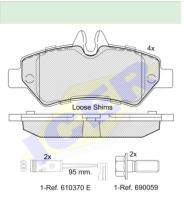 Icer Brakes 141787 - PASTILLA FRENO ICER