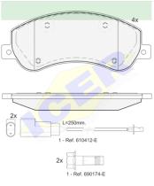 Icer Brakes 141793 - PASTILLA FRENO ICER