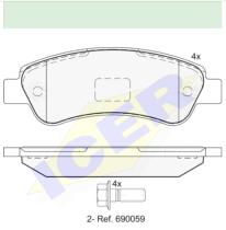 Icer Brakes 141804 - JGO.PASTILLAS