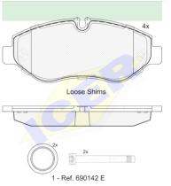 Icer Brakes 141832 - JGO.PASTILLAS