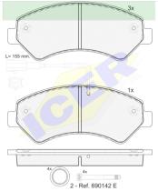 Icer Brakes 141836 - JGO.PASTILLAS