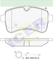 Icer Brakes 141837 - JGO.PASTILLAS