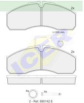 Icer Brakes 141889000 - JGO.PASTILLAS