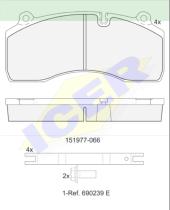 Icer Brakes 151977066 - JGO.PASTILLAS FRENO CAMION VOLVO/RENAULT TRUCK
