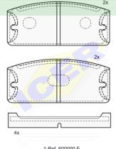 Icer Brakes 180021000 - JGO.PASTILLAS**JOGAMA**