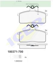 Icer Brakes 180371700 - JGO.PASTILLAS,FURGONETA/TURISMO