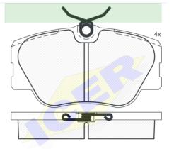 Icer Brakes 180510700 - JGO.PASTILLAS,FURGONETA/TURISMO