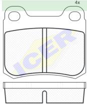 Icer Brakes 180517000 - JGO.PASTILLAS FRENO MERCEDES