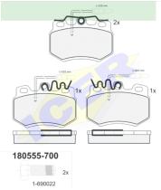 Icer Brakes 180555700 - JGO.PASTILLAS,FURGONETA/TURISMO