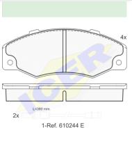 Icer Brakes 180556000 - JGO.PASTILLAS DEL. RENAULT 21