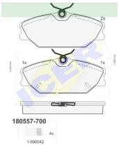 Icer Brakes 180557700 - JGO.PASTILLAS,FURGONETA/TURISMO