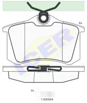 Icer Brakes 180697703 - PASTILLA DE FRENO