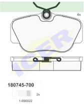 Icer Brakes 180745700 - JGO.PASTILLAS,FURGONETA/TURISMO