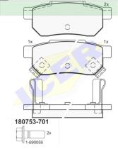 Icer Brakes 180753701 - PASTILLA DE FRENO