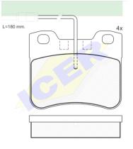 Icer Brakes 180788202 - PASTILLA DE FRENO