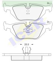 Icer Brakes 180802000 - JGO.PASTILLAS FRENO