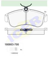 Icer Brakes 180803700 - JGO.PASTILLAS,TURISMO  *OBMERB