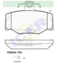 Icer Brakes 180804700 - JGO.PASTILLAS,FURGONETA/TURISMO